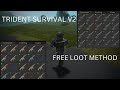 HOW TO get free LOOT in TRIDENT SURVIVAL V2! (Roblox Survival Game)