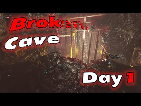 This is how we CLAIMED the MOST BROKEN CAVE in Ark I DAY 1 Mesa Ark PvP