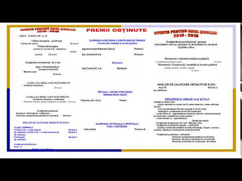 OFERTA EDUCATIONALA LICEU TEHNOLOGIC OVID DENSUSIANU CALAN