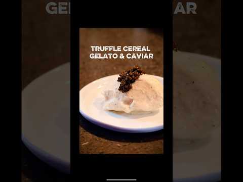truffle gelato & caviar #caviar #truffles #icecream #gelato #recipe