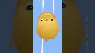 O pintinho amarelinho entra em uma máquina estranha🐥 e sai diferente. Ajude a descobrir a nova cor