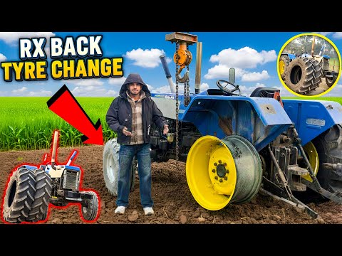 🐍💥Finally Bulldozer,Sonalika rx 60 tyre 🛞 change कर दिया || 