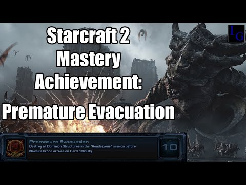 Premature Evacuation Starcraft 2 Mastery Achievement Guide SC2 Heart of the Swarm Hard Walkthrough