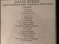 David Byrne 2001 05 10 Lupos Providence RI