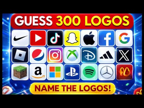 Guess the Logo in 3 Seconds | 300 Famous Logos | Logo Quiz 2026