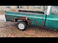 Cleaning the farm fresh GMC 4x4,