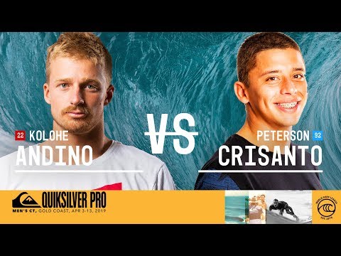 Kolohe Andino vs. Peterson Crisanto - Round Three, Heat 7 - Quiksilver Pro Gold Coast 2019