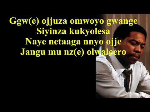 Jangu Ggwe omwoyo  Ennyimba Za Kristo N0.40 karaoke