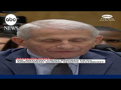 Dr. Anthony Fauci invokes Fifth Amendment during Senate testimony