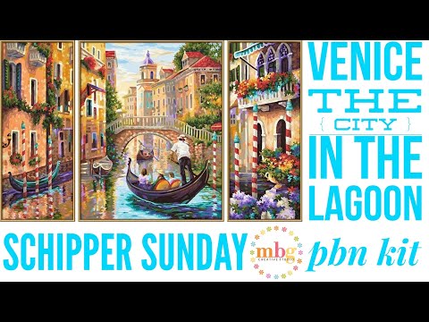 Schipper Sunday "Venice: The City in the Lagoon" Paint by Number PBN Kit | First Look & Paint Swatch