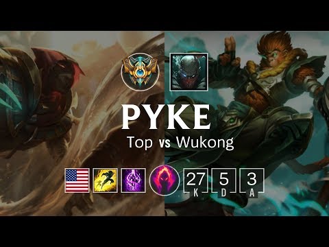Pyke Top vs Wukong - NA Challenger Patch 8.23