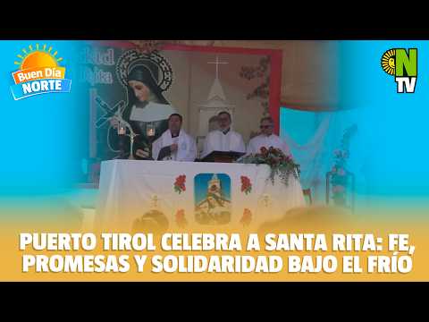 🙏 Puerto Tirol celebra a Santa Rita: fe, promesas y solidaridad bajo el frío