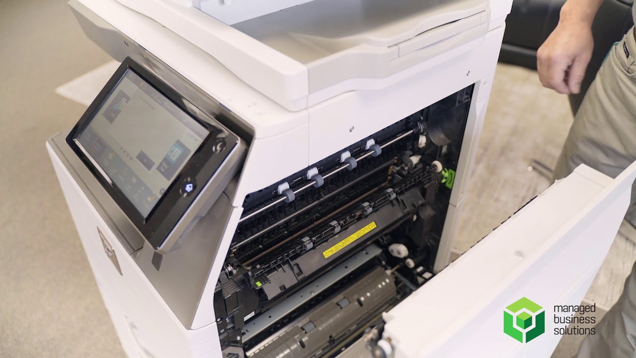 Sharp Printer: Clearing a Jam