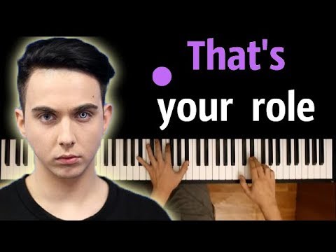 MELOVIN - That's your role  ● караоке | PIANO_KARAOKE ● + НОТЫ & MIDI