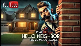 Hello Neighbor In Real Life in the Dark | DavidsTV
