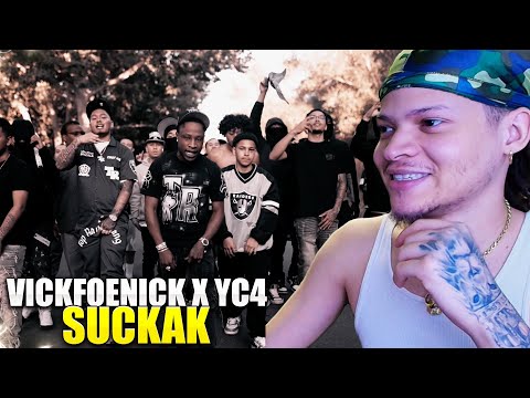 IT FIT EM, REAL AGGRESSIVE!! VickFoeNick x YC4 - SuckaK (Official Music Video) REACTION!