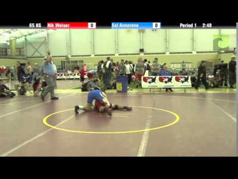 Men`s Freestyle 65 KG Nik Weiser vs. Sal Annoreno