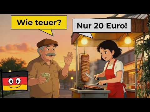 Learning to speak German in everyday life: 8 simple dialogues (A1-A2)
