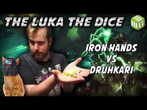Iron Hands vs Druhkari Warhammer 40k Battle Report   Just the Luka the Dice ep 20