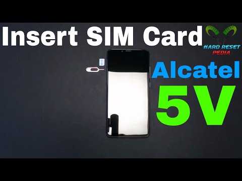 Alcatel 5V Insert The SIM Card