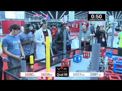 2015 VRC Engr Q96 - 1028C 1623A vs 9457A 3388T - 36 to 74 - VEX Worlds 2015 - Engineering Division