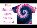 How To Tie Dye Spiral Pink Lightning Liquid Dye