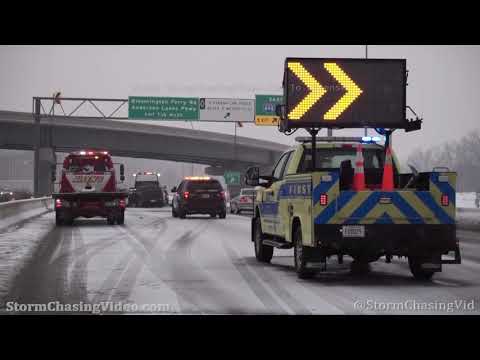 Snow Causes Slick Conditions and Crashes, Twin Cities, MN - 2/21/2021