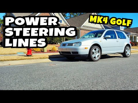 MK4 VW GOLF Installing new power steering lines...and a big oops