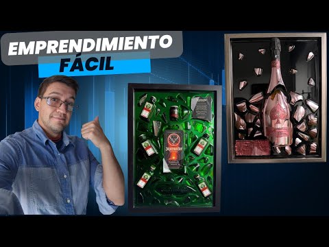 Start a business with resin and bottles | Paintings with broken bottles, SECRETS revealed.