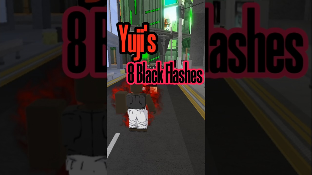Yuji's 8 Black flashes in skill builder #roblox #skillbuilder #jjkgame #jjs #skillbuilder