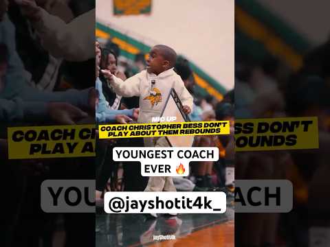 Youngest coach ever ‼️ Coach Christopher Bess Mic Up! He Don’t Play About Them rebounds 🤣