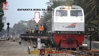 preview picture of video 'KLB Angkutan Rel di Stasiun Kutowinangun'