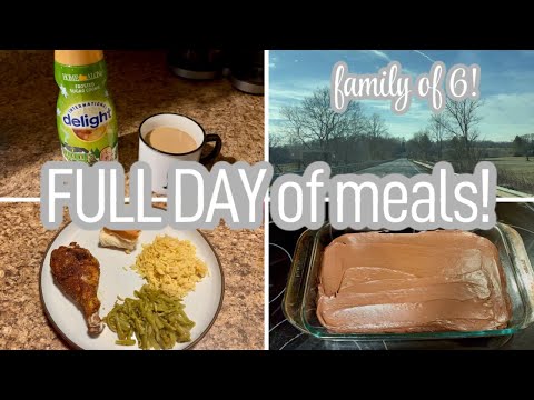 FULL DAY OF MEALS AT HOME!