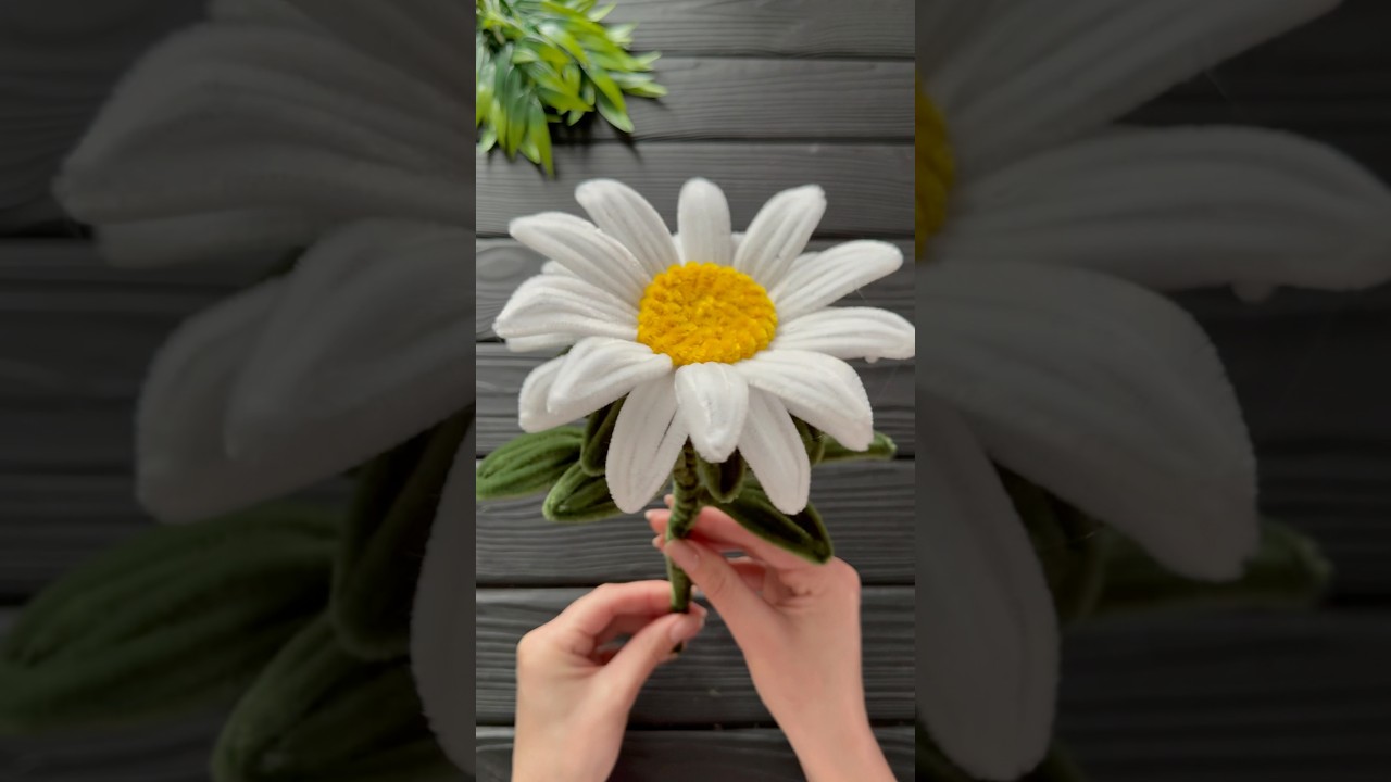 How to Make Easy Daisy from Chenille Wire DIY Pipe Cleaner Crafts