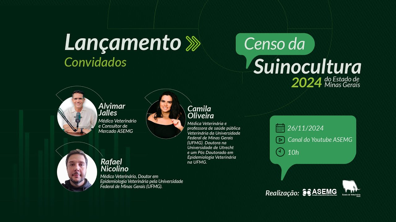 Lançamento do Censo da Suinocultura do Estado de Minas Gerais.