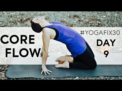 20 Min Yoga Flow Vinyasa (for Core Strength) YogaFix30 Day 9 | Fightmaster Yoga Videos