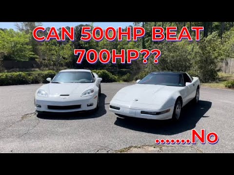 700hp C6 Z06 vs 500hp C4