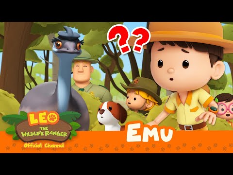 This wild BIRD lays GREEN EGGS?! 🌿🥚 | Emu | Leo the Wildlife Ranger | Kids Cartoons