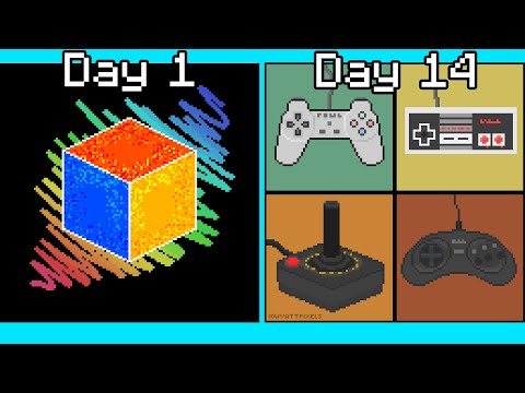 Drawing Pixel Art Every Day for 2 Weeks