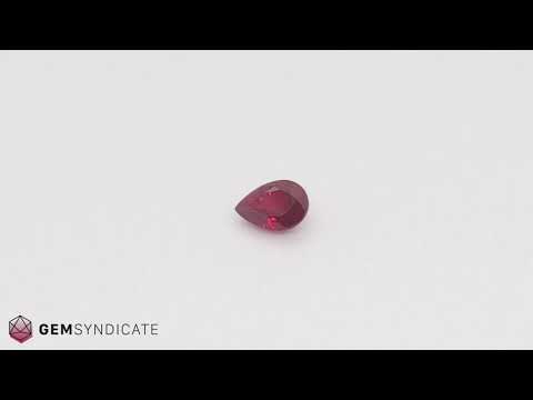 Divine Step Cut Pear Shape Natural Ruby 55.50.034.BLL VID