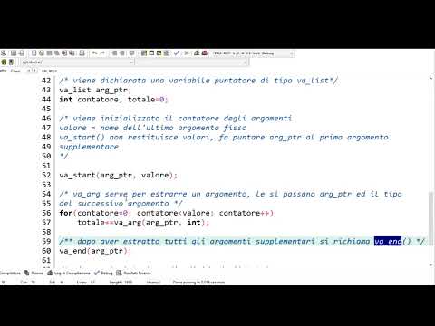 Linguaggio C - Funzioni con numero variabile di argomenti