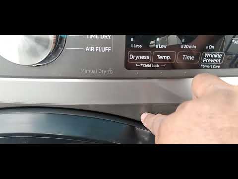 2022 Samsung Dryer - Basics Of How To Use It.