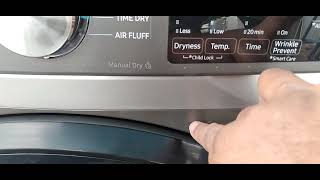 2022 Samsung Dryer - Basics Of How To Use It.