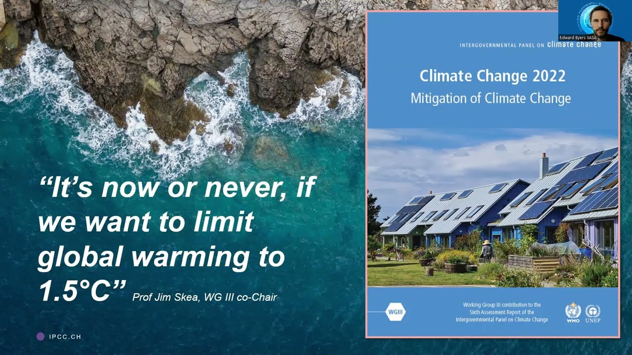 AR6 Scenario Explorer and Database presented by Edward BYERS (IIASA)