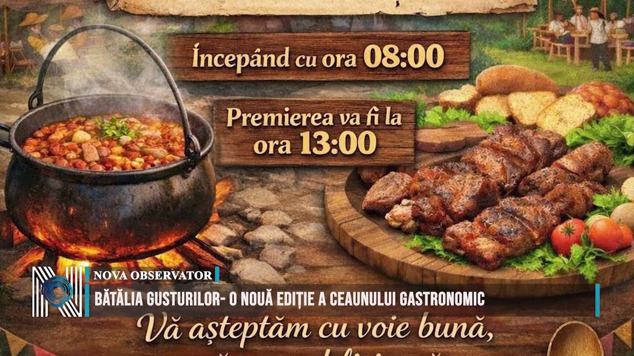 Bătălia gusturilor- o nouă ediție a Ceaunului Gastronomic