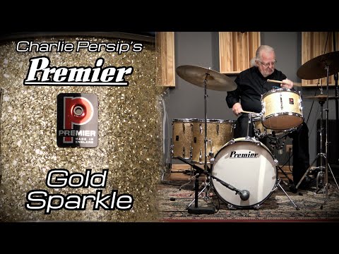 Premier 18/12/14/14/5x14" 1960's VIDEO Vintage "C58" Gold Sparkle Drum Set - Owned by Charlie Persip image 25