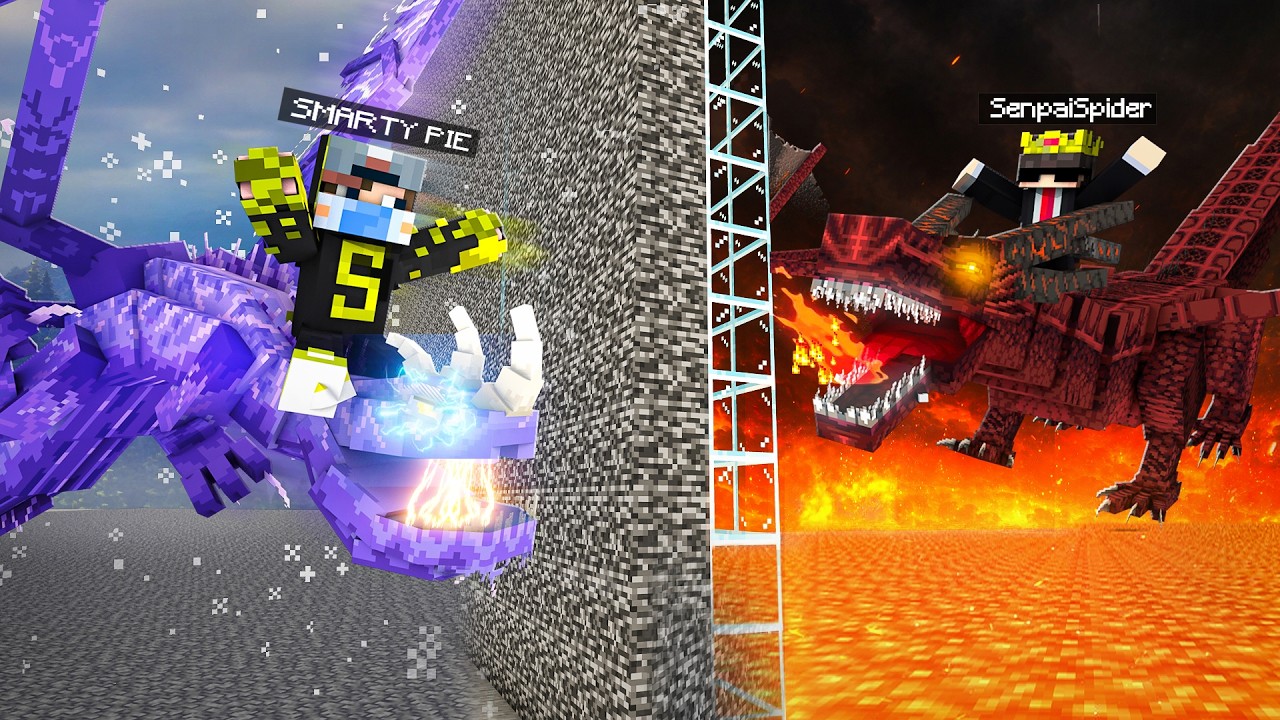 Senpai Spider VS SmartyPie Realistic Build Battle!! #2