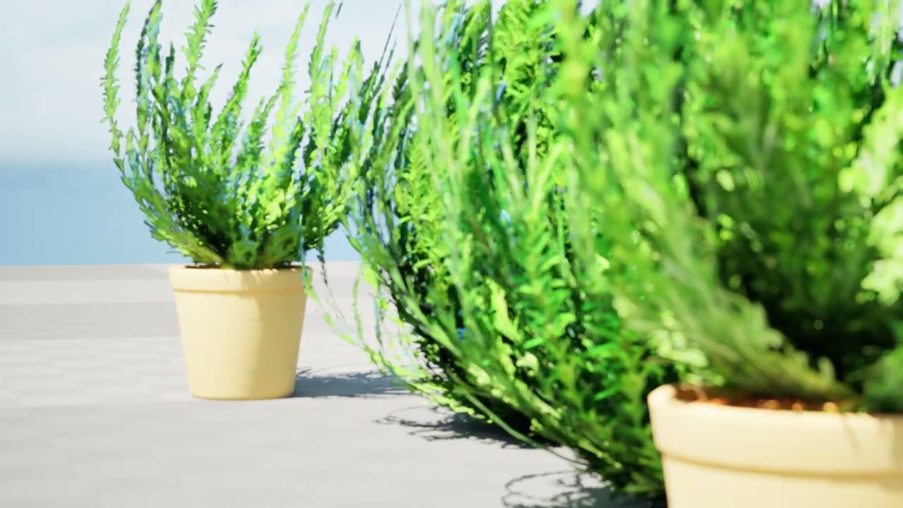 Rosemary Shrub 3D Model