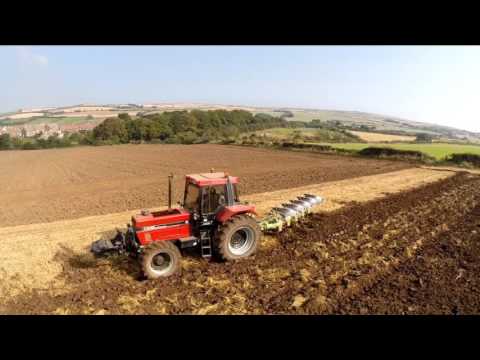 CASE IH 1455XL AND DOWDESWELL FIVE FURROW PLOUGH