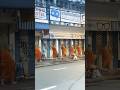 Barefoot Monks Walk Streets At Sunrise To Give Buddha Blessing #monk #buddha #goodvibesthailand